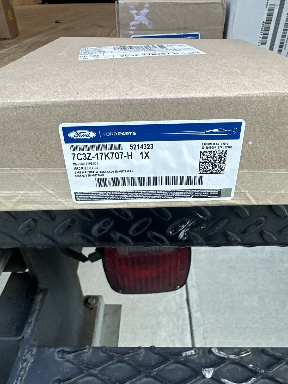 08 thru 16 Super Duty OEM Ford DRIVER LH Upper Heated Mirror Glass 7C3Z-17K707-H