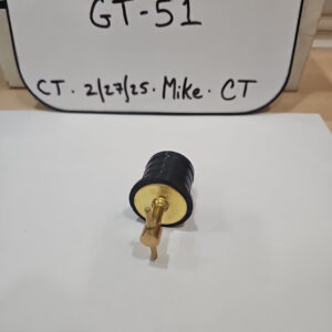 1-1/4” Brass Twist Type Drain Plug w/Neoprene Seal *New Out Of Pkg