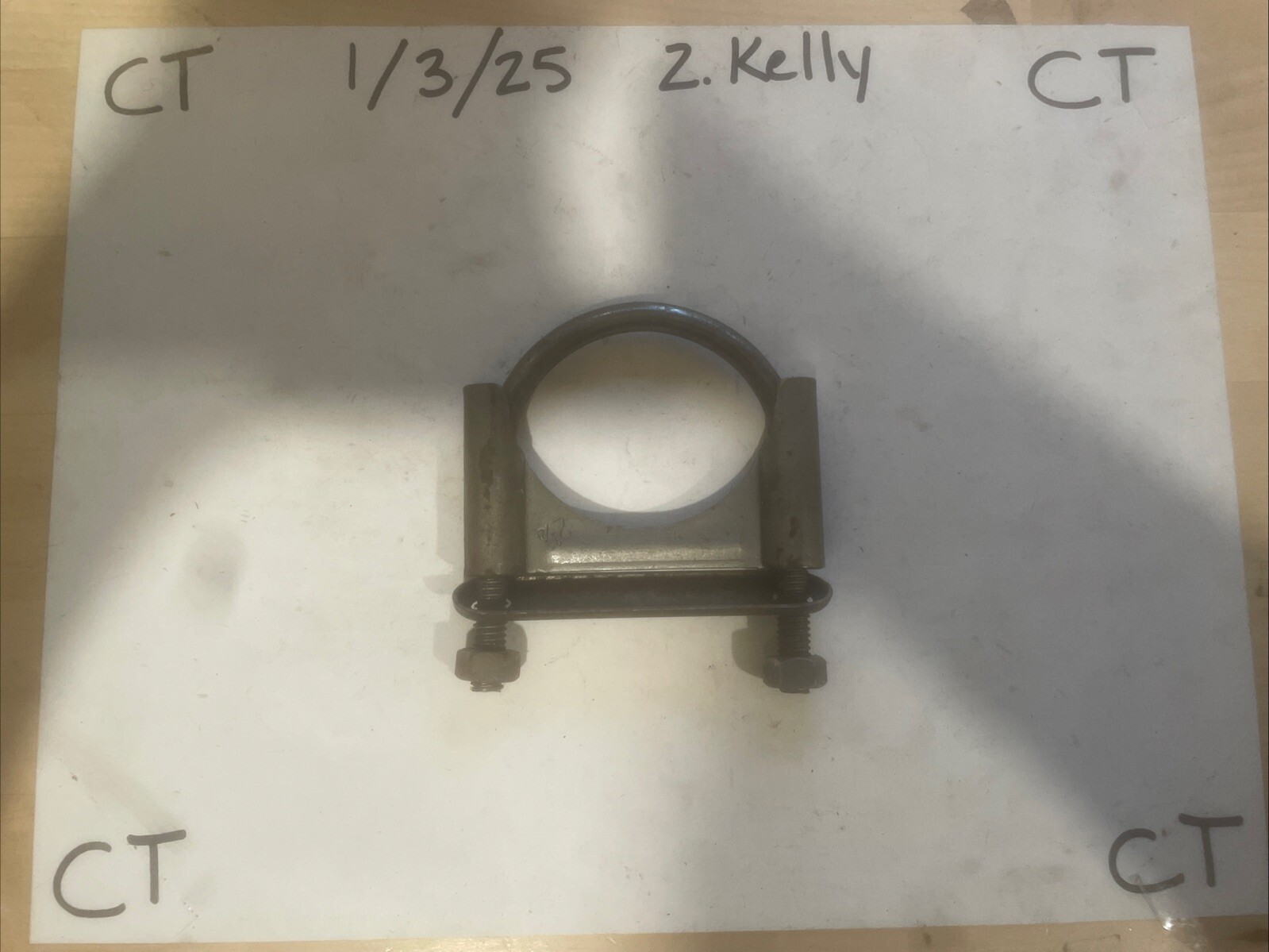 1 AP TuffGrip Heavy Duty Exhaust Pipe Clamp 8606 Fits 2.25" Flat Back U-Bolt