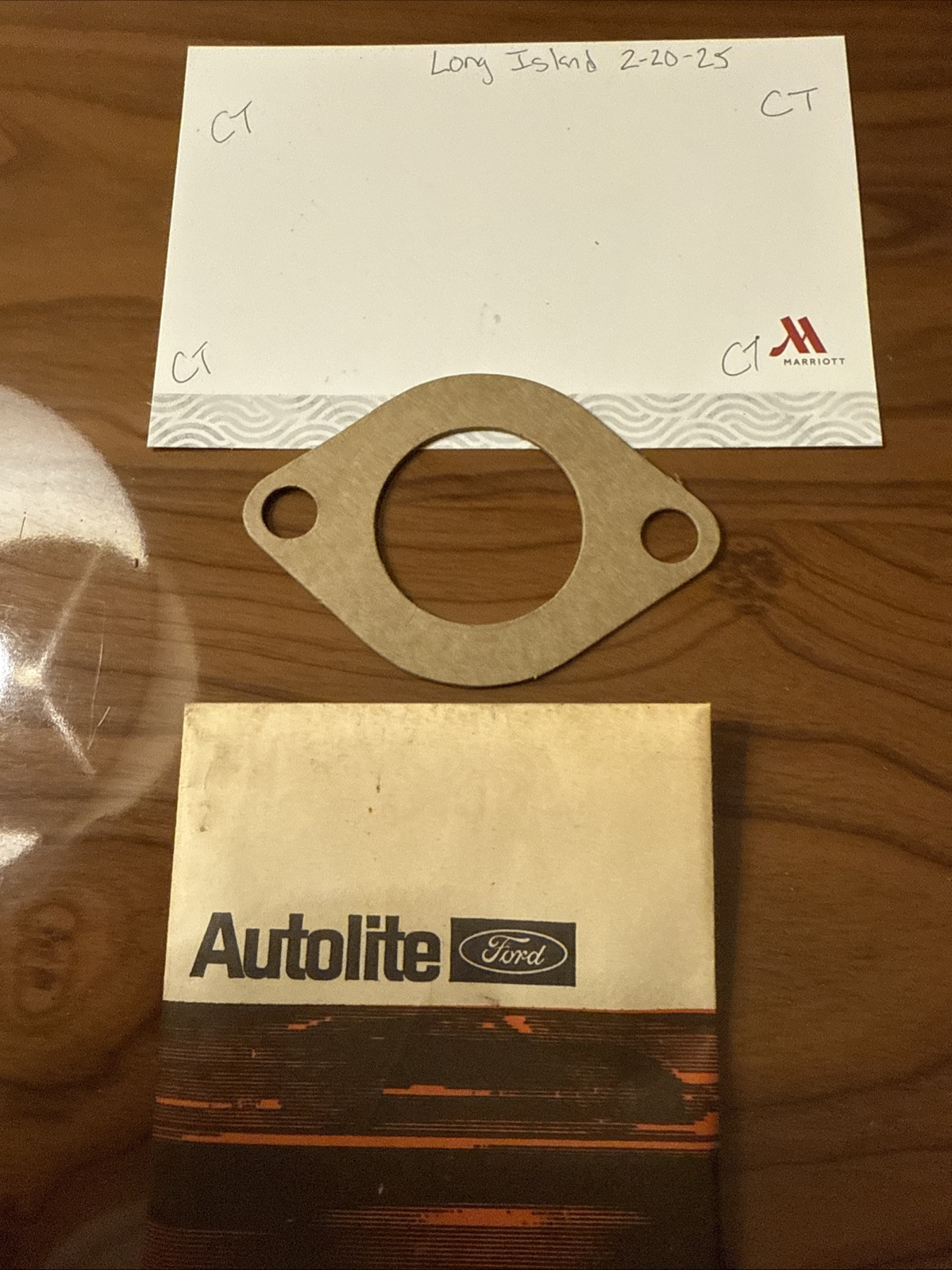 (1) FORD C8PZ-8255-AC WATER OUTLET CONN. GASKET