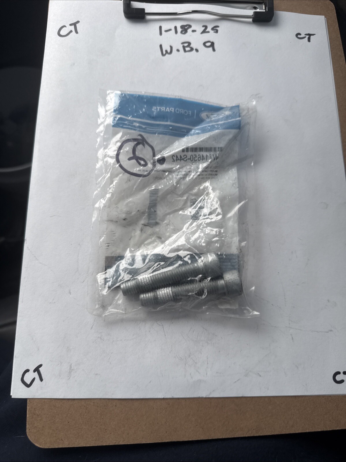 (1) FORD OEM 15-23 E-Transit Brake Hub Wheel Bolt W714650S442 Sold Individually - Image 5