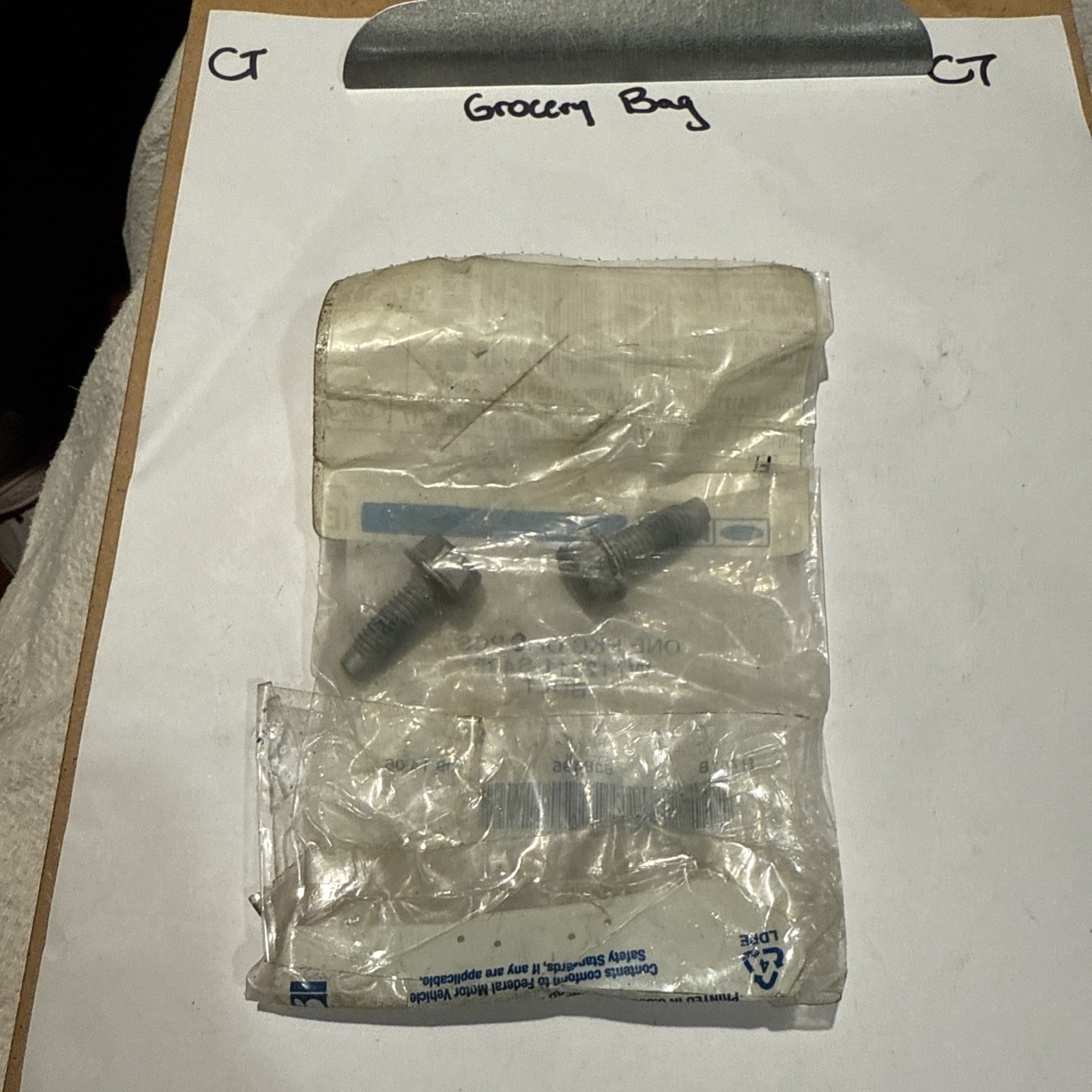 (1) Ford W712511-S439 Upper Support Mount Bolt Ford W712511S439 Sold Separately - Image 4