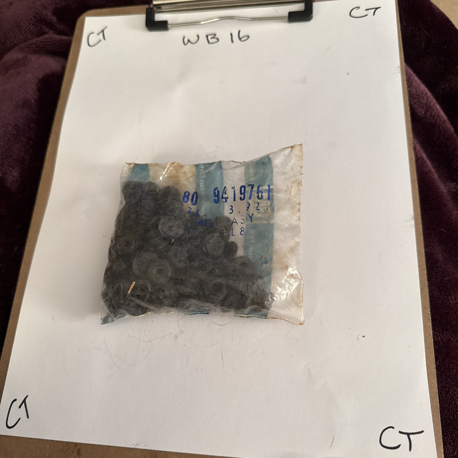 (1) GM 9419761 Nut Assembly Corvette Sold Individually Emblem Nuts