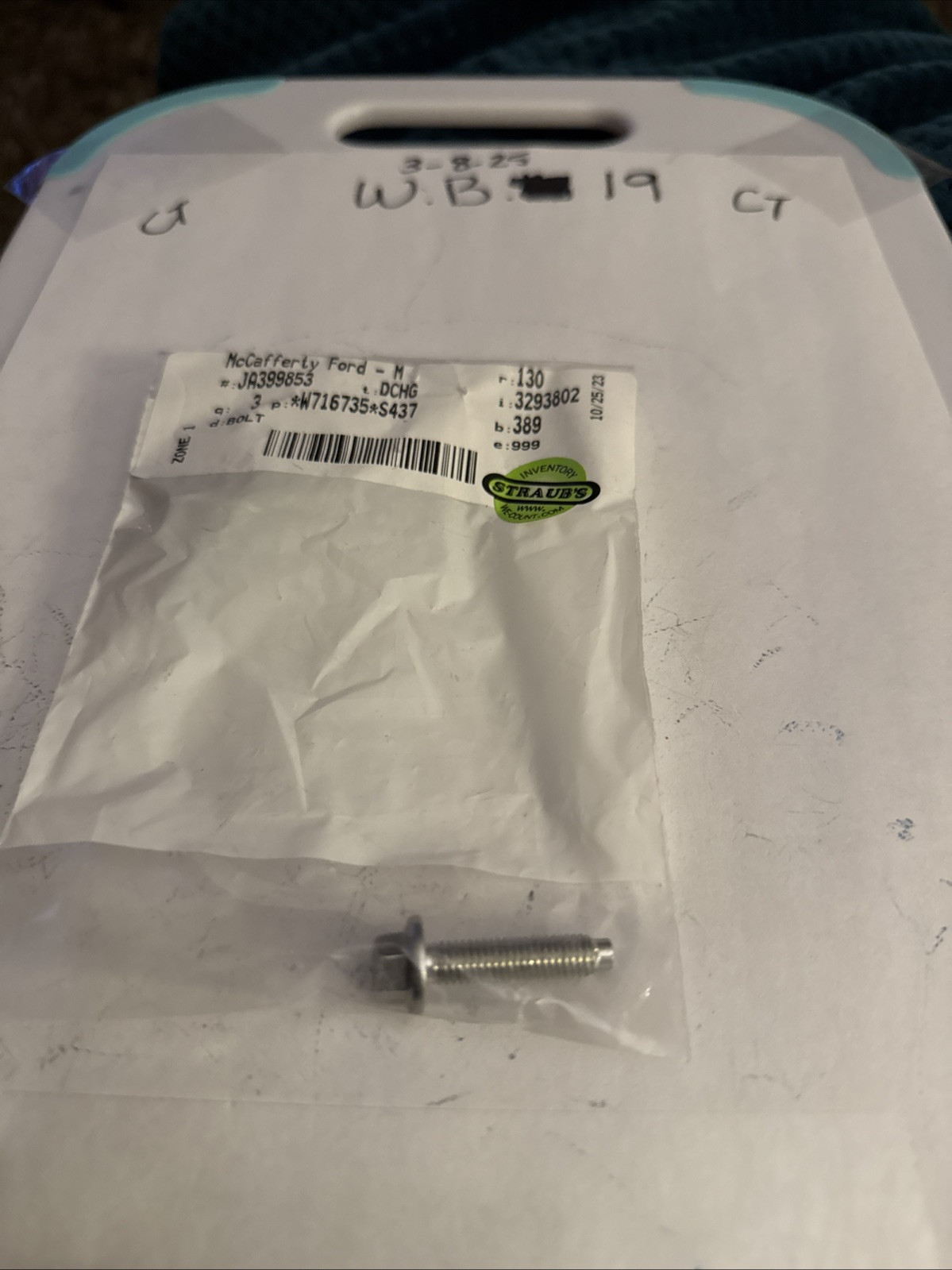 (1) Genuine Ford OE Bolt W716735-S437 Sold Individually - Image 3