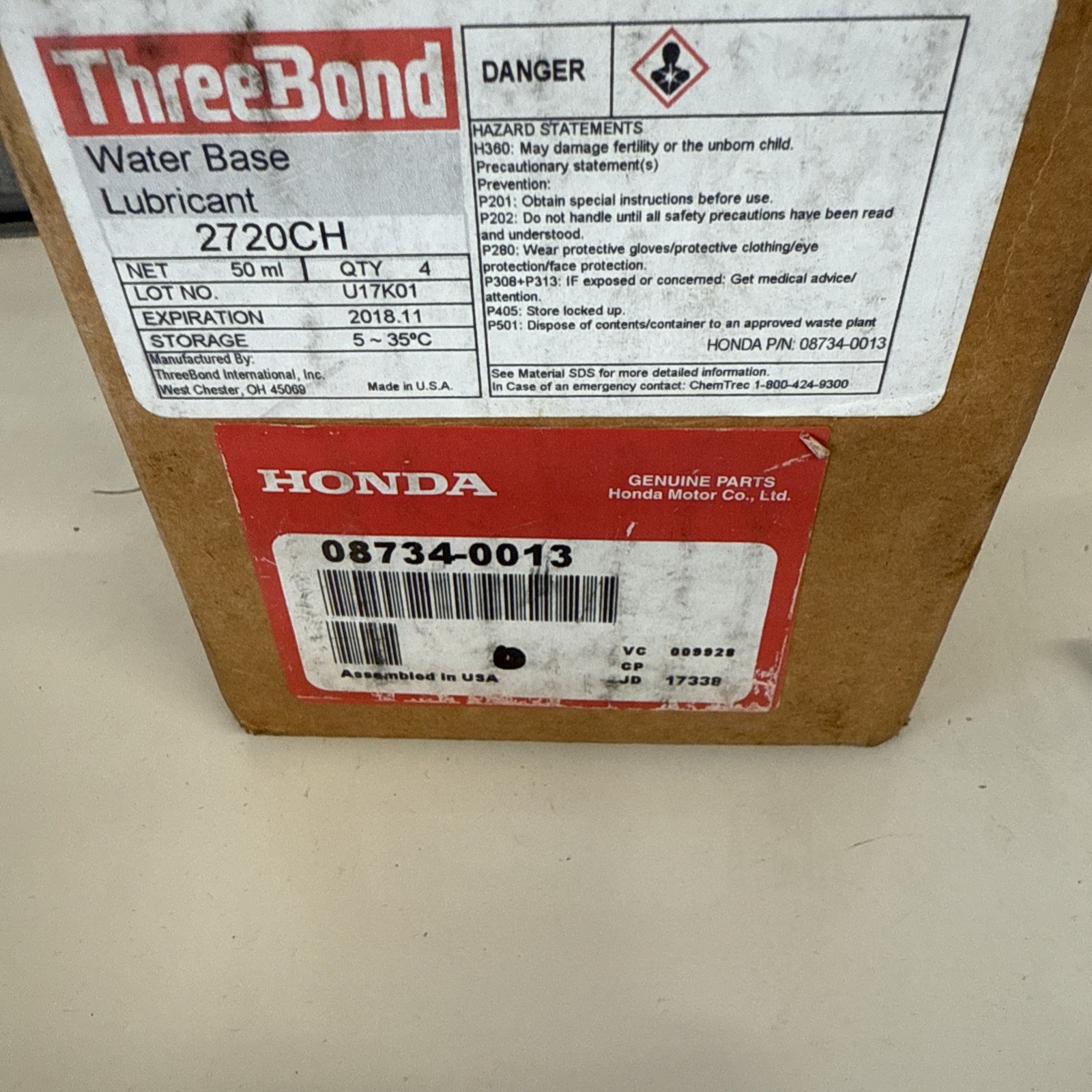 (1) Honda ThreeBond 08734-0013 2720CH Intercooler Hose Lubricant Sold Individual - Image 4