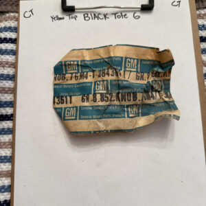 (1) NOS GM 3843611 INSTR Panel Knob OEM