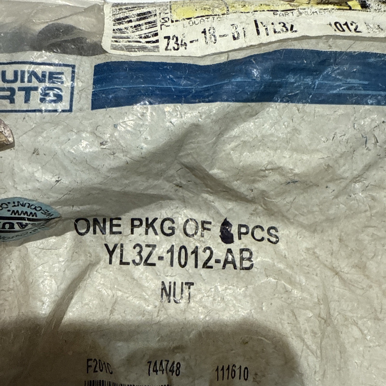 (1) New Genuine Ford Wheel Nut (2000-2002) OE YL3Z-1012-AB Sold Individually - Image 3
