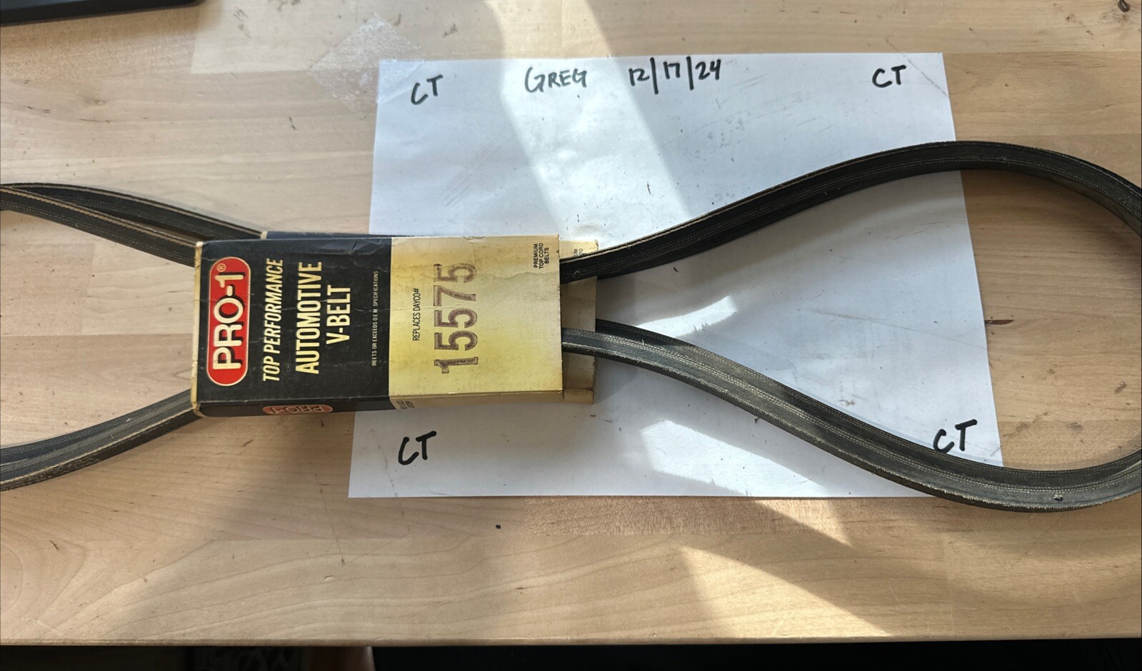 15575 PRO-1 Top Performance Automotive V-Belt