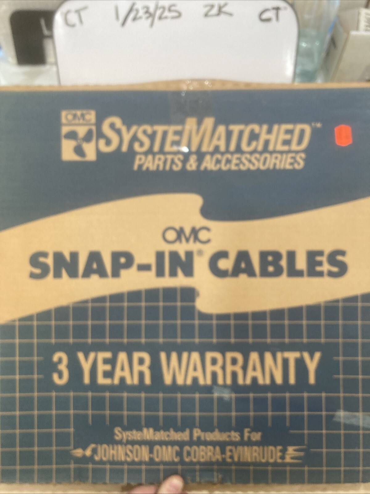 173109 OMC Johnson Evinrude Snap-In Control Cable Set 9' NEW OLD STOCK
