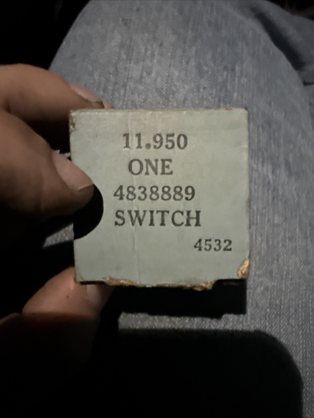 1961-1962 Oldsmobile 88 98 1NOS GM Rear Door Jamb Light Switch # 4838889