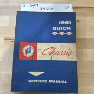 1961 BUICK FACTORY SERVICE / SHOP MANUAL