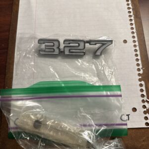 1969 Camaro 327 Fender Emblem 3953625  NOS OEM Genuine GM Open Box