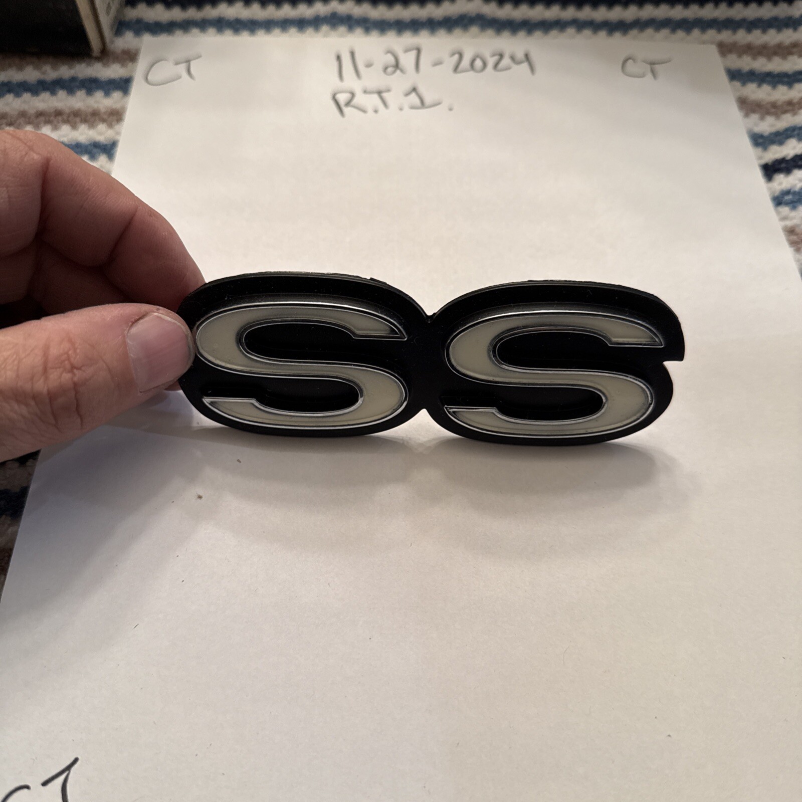 1969 Camaro SS Rear Panel Emblem Genuine Gm OEM NOS Brand NEW 8701110