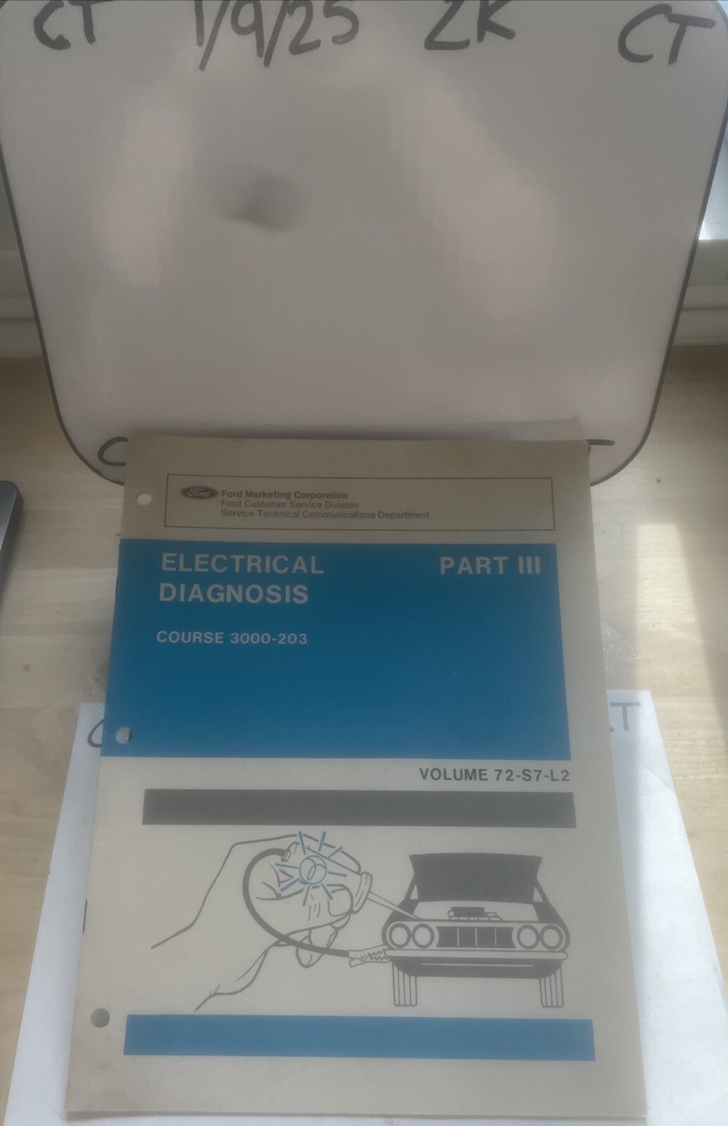 1972 Ford Diagnosis Of Drivability Problems 72-S6-L2 Booklet (course 3000-203)