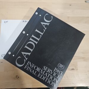 1983 Cadillac Service Information Final Edition