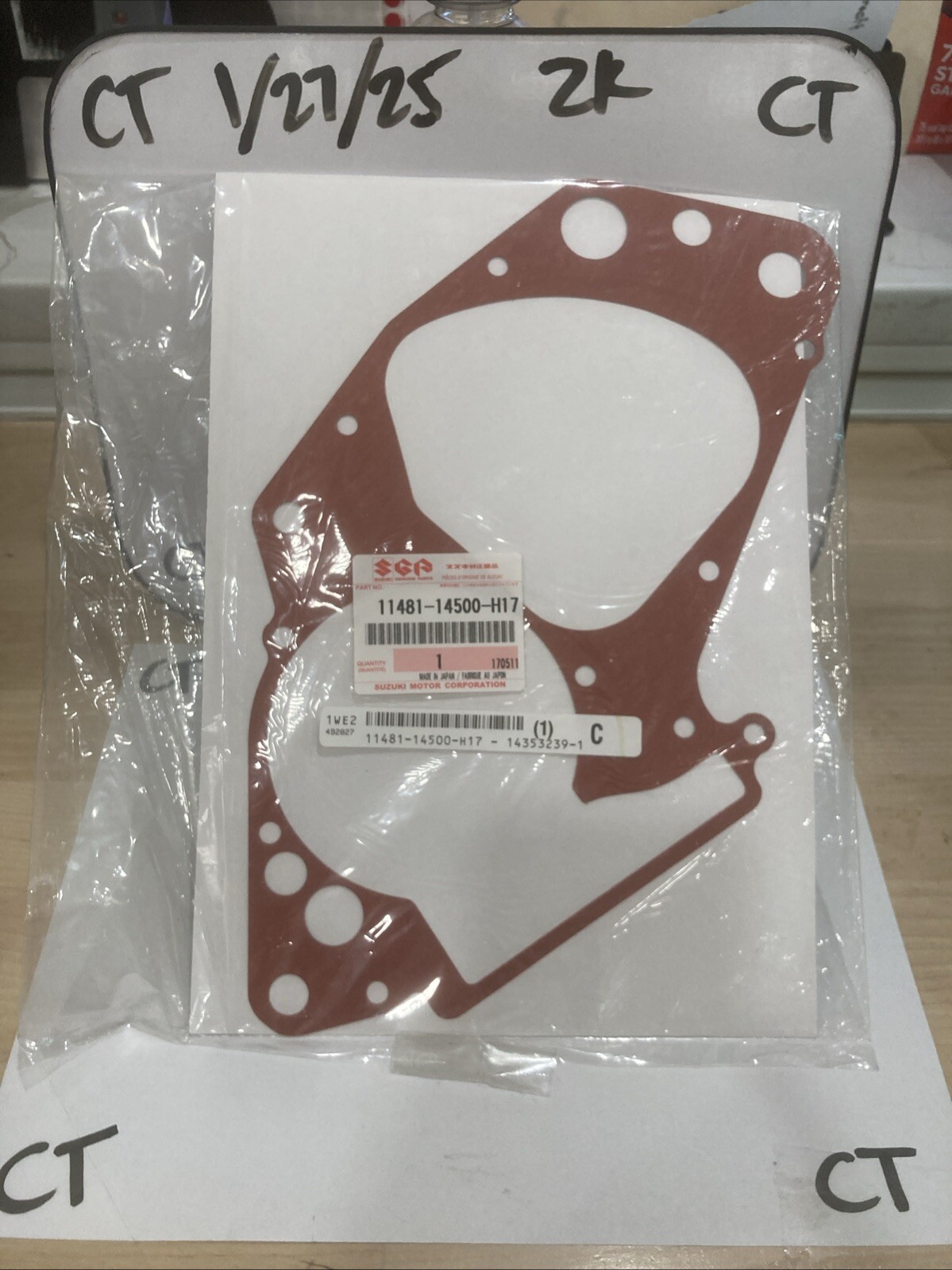 1984 1985 Suzuki RM125 RM 125 OEM Central Crankcase Gasket 11481-14500-H17