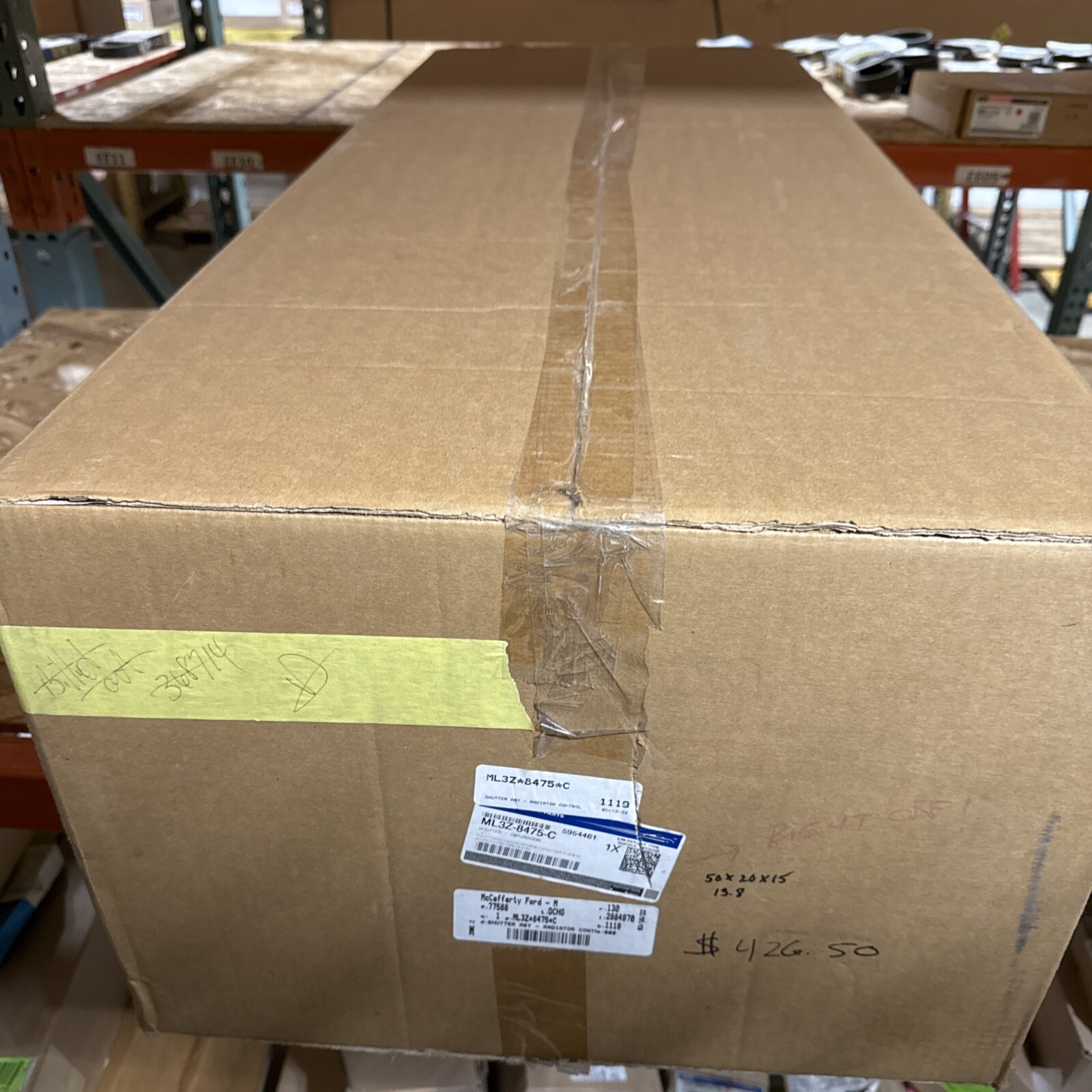 1PC Radiator Grille Air Shutter With Motor For 2021 2022 F150 Ford ML3Z8475C - Image 3