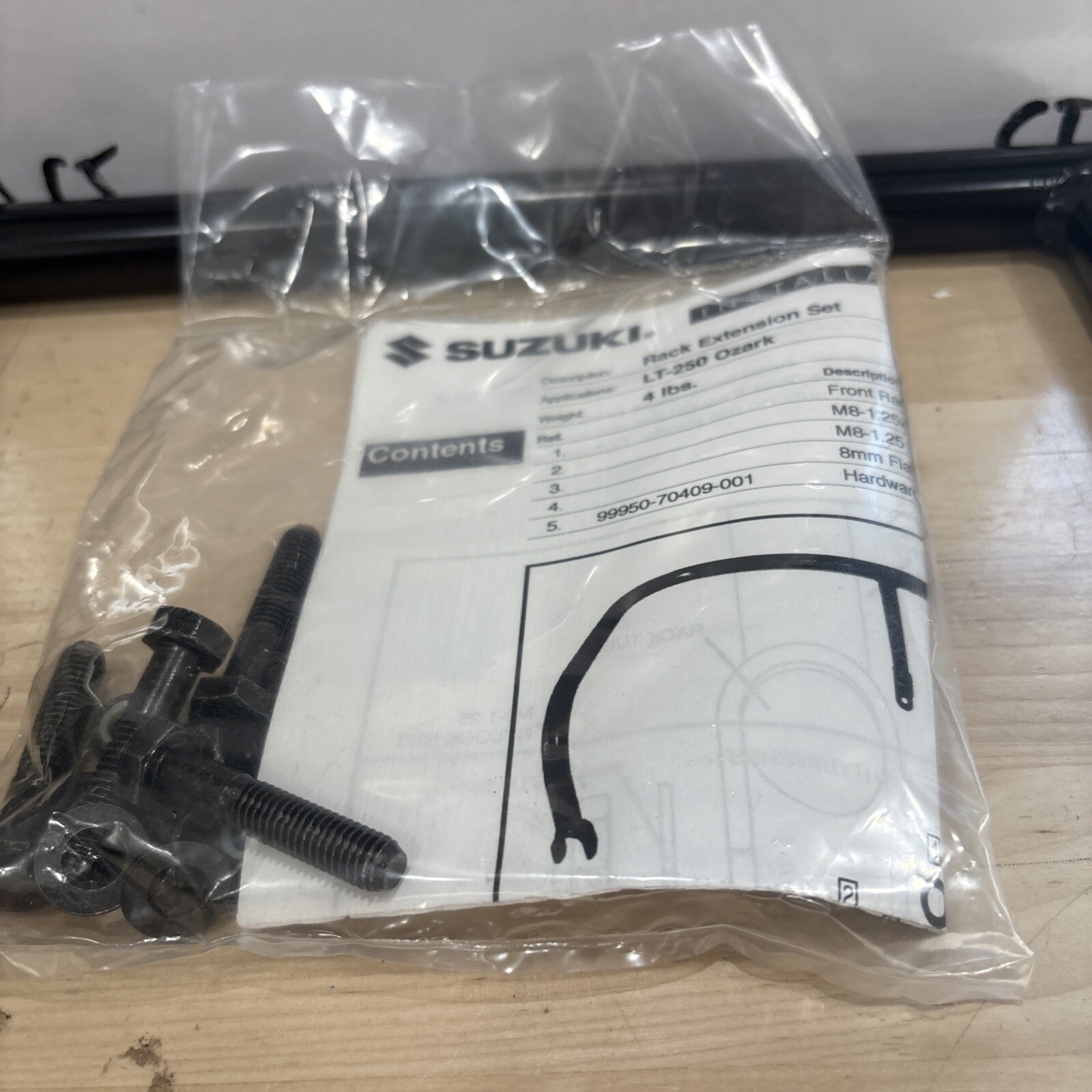 2004-2014 Suzuki LTF 250 Ozark Rear Rack Extension 99950-70409 #2 - Image 3