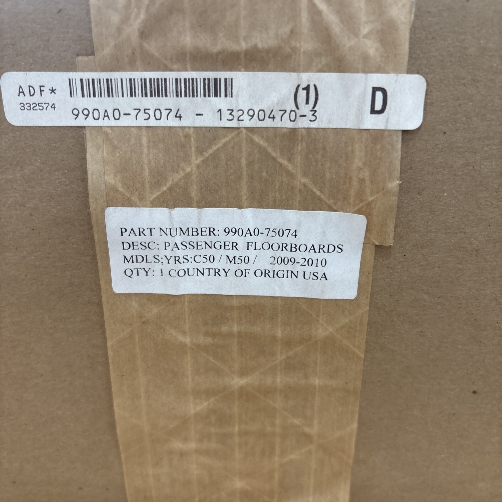 2009-2010 Suzuki Boulevard C50/M50 Rear Floorboards Foot Rests 990A0-75074 - Image 4