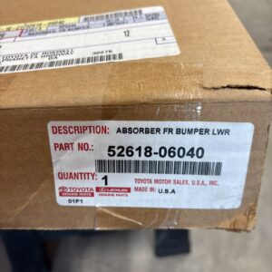 2018-2024 TOYOTA CAMRY FRONT BUMPER LOWER IMPACT ENERGY ABSORBER OEM 52618-06040