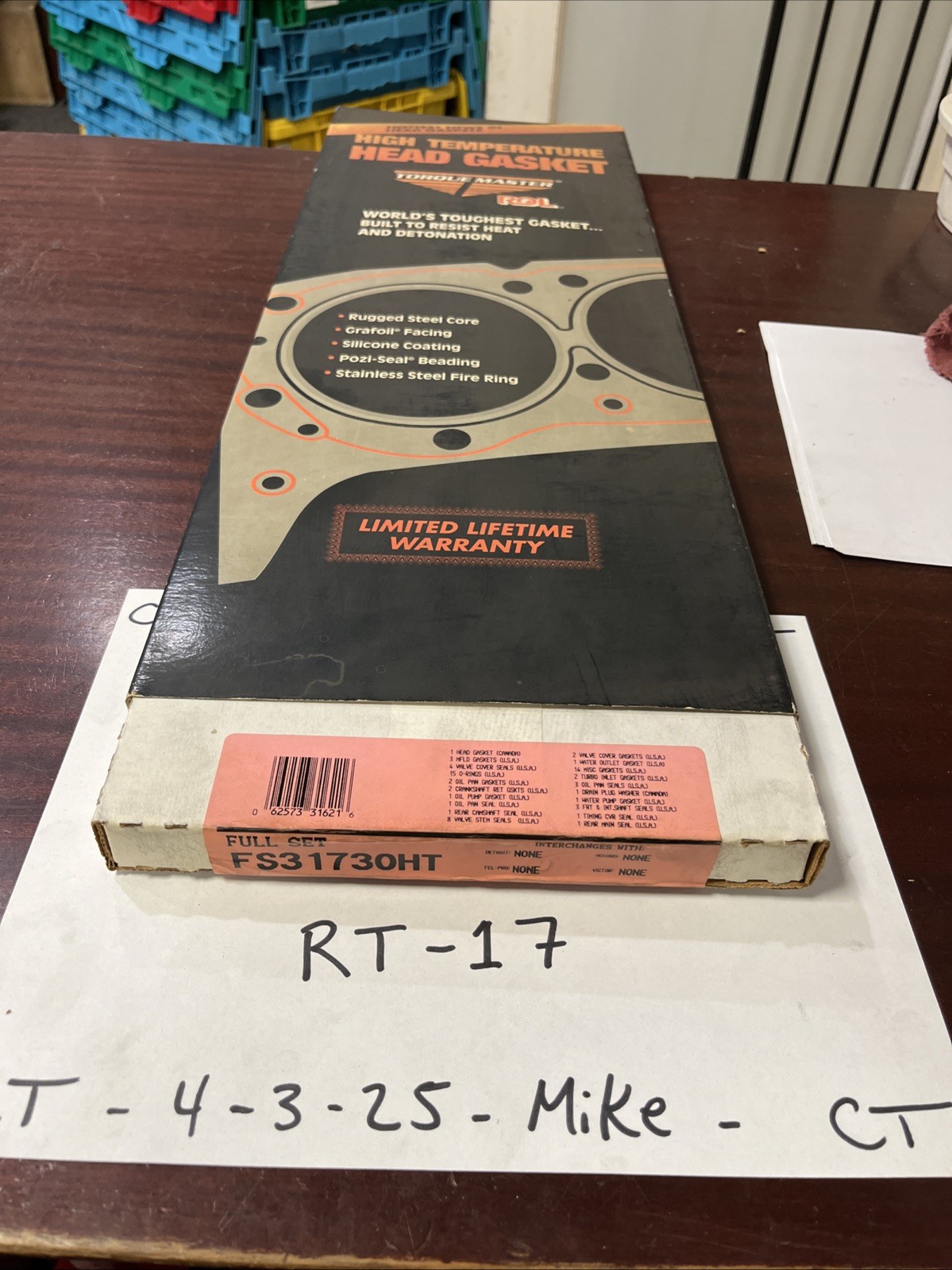 2.2 135 2.5 153 CHRYSLER MITSUBISHI HEAD GASKETS 1981 THRU 1993 HG31730HT ROL