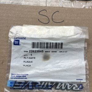 22623545 NOS GM Ram Air V6 Fender Badge Name Plate Pontiac Grand Am 2000-2005