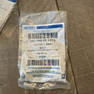 3 NEW PCS FORD 3.0L "BOLT" HEX HEAD W/FLANGE (9.8) M8X1.25 X 62MM, N811573-S431