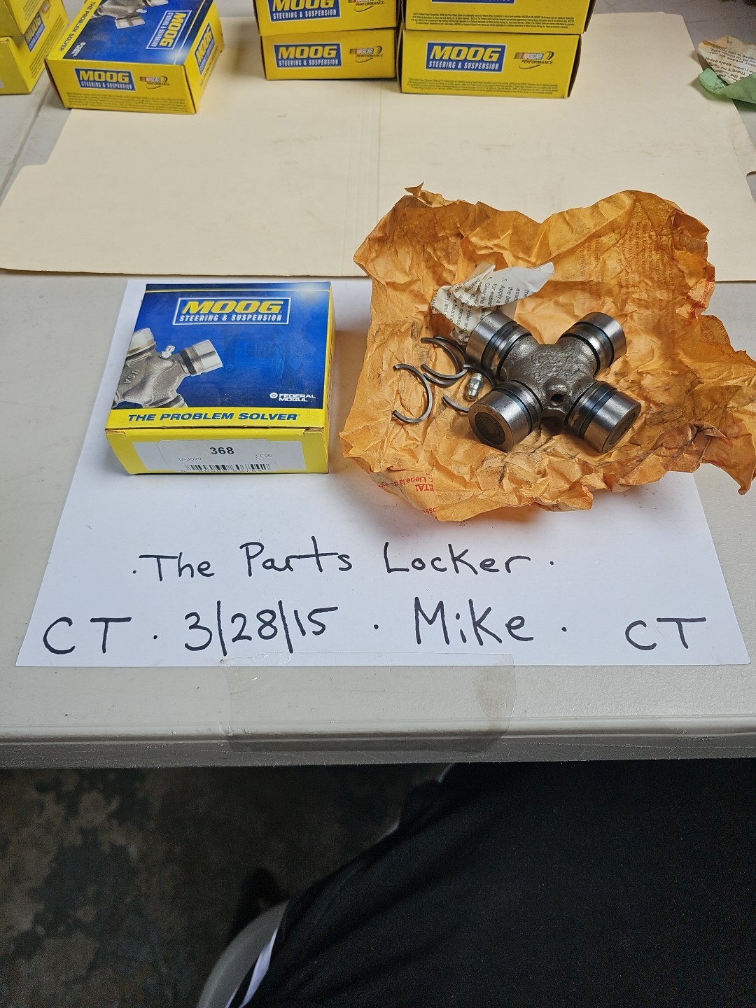 368 Universal Joint U-Joint Moog