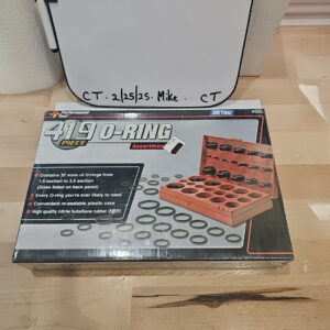 (419pc.) Black Automotive Metric O-Ring Seal Assorted Kit for Hydraulic Fittings