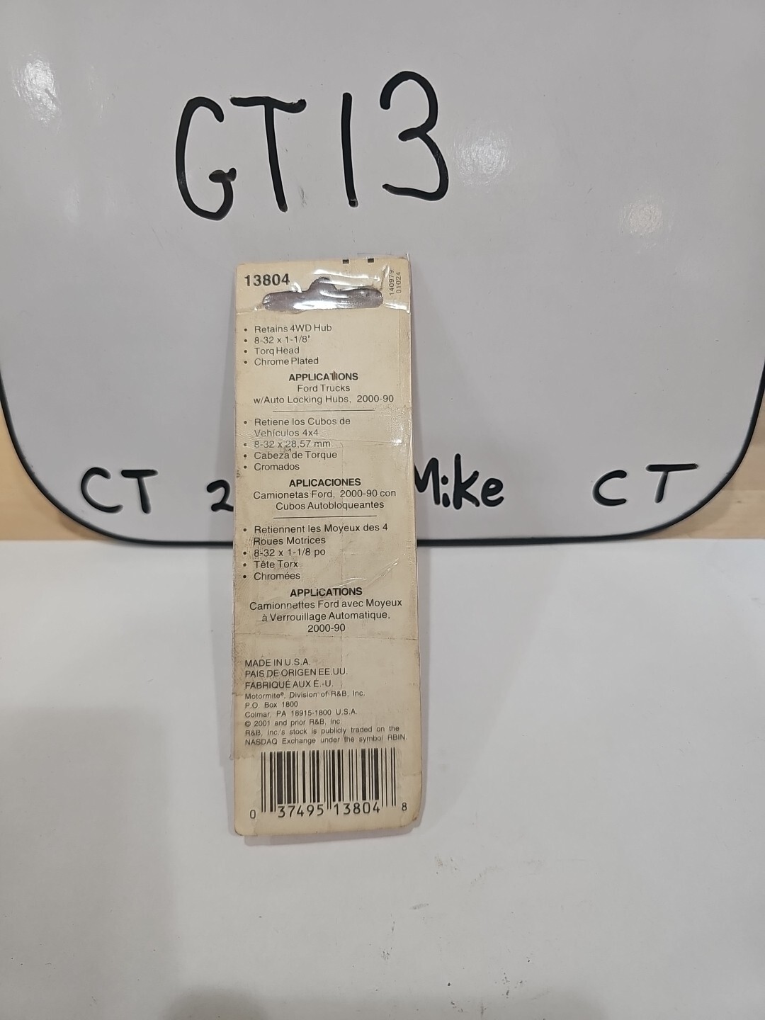 6 Wheel Hub Screw Dorman 13804 FORD 8-32 X 1-1/8" - Image 3