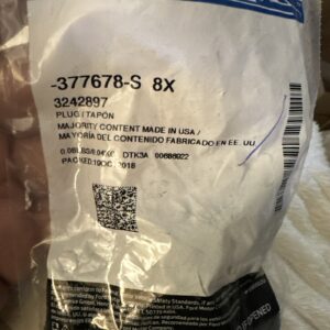 (8)OEM Ford E-350 Super Duty FoMoCo Black Rubber Cover Plate Plugs 377678-S