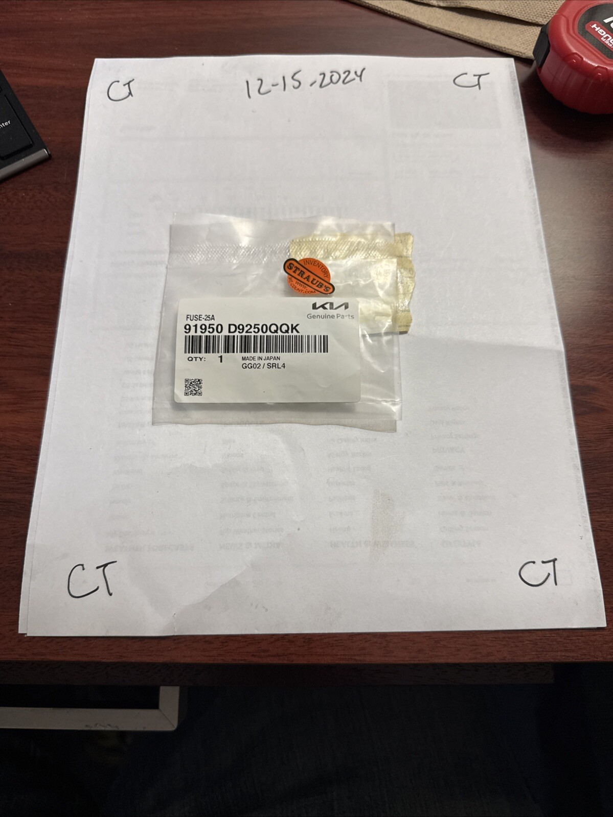 91950D9250QQK - FUSE-25A - Kia - Image 4