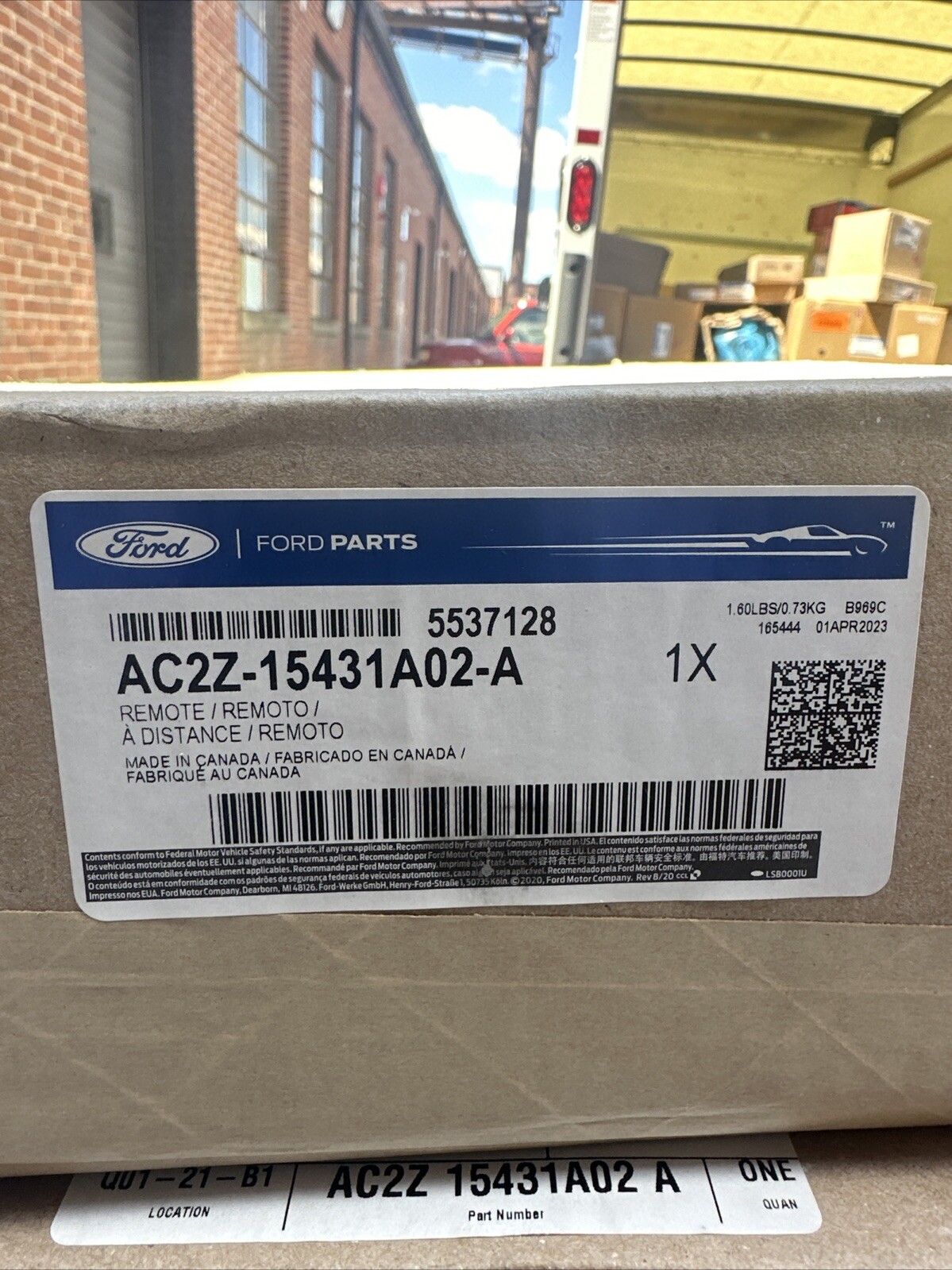 92 thru 19 Econoline E150 E250 E350 OEM Ford Back Rear RH Door Latch w Cable/Rod