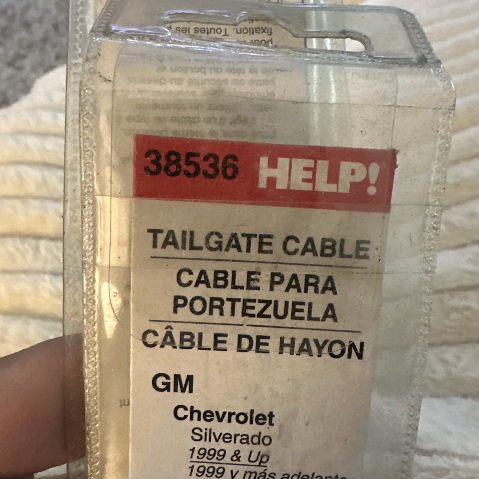 #AB) Dorman Tailgate Cable Black 38536