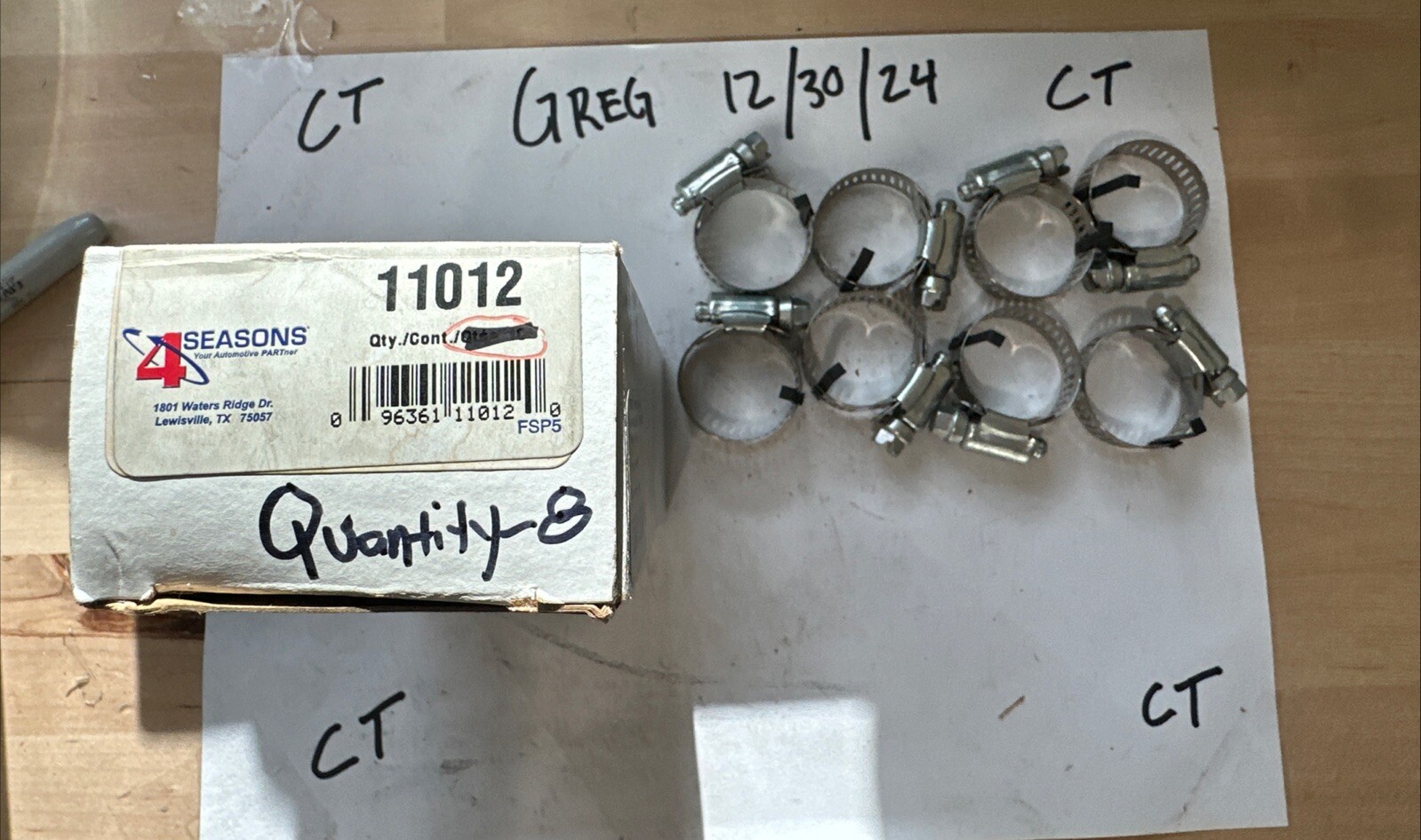 A/C Refrigerant Hose Fitting 4 Seasons 11012, qty. of 8 - Image 3