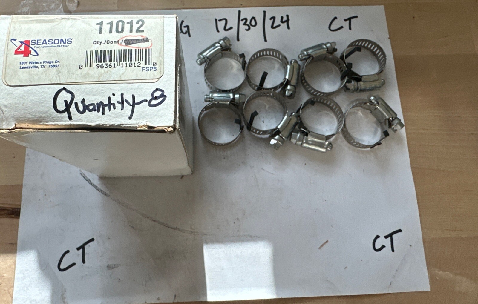 A/C Refrigerant Hose Fitting 4 Seasons 11012, qty. of 8