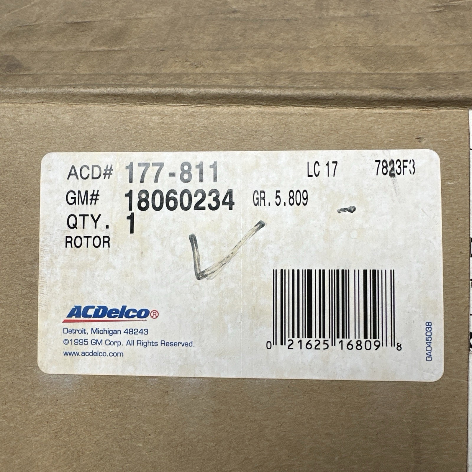 ACDelco Disc Brake Rotor Front 18060234 Chevrolet Cadillac Buick 1990-97 - Image 3