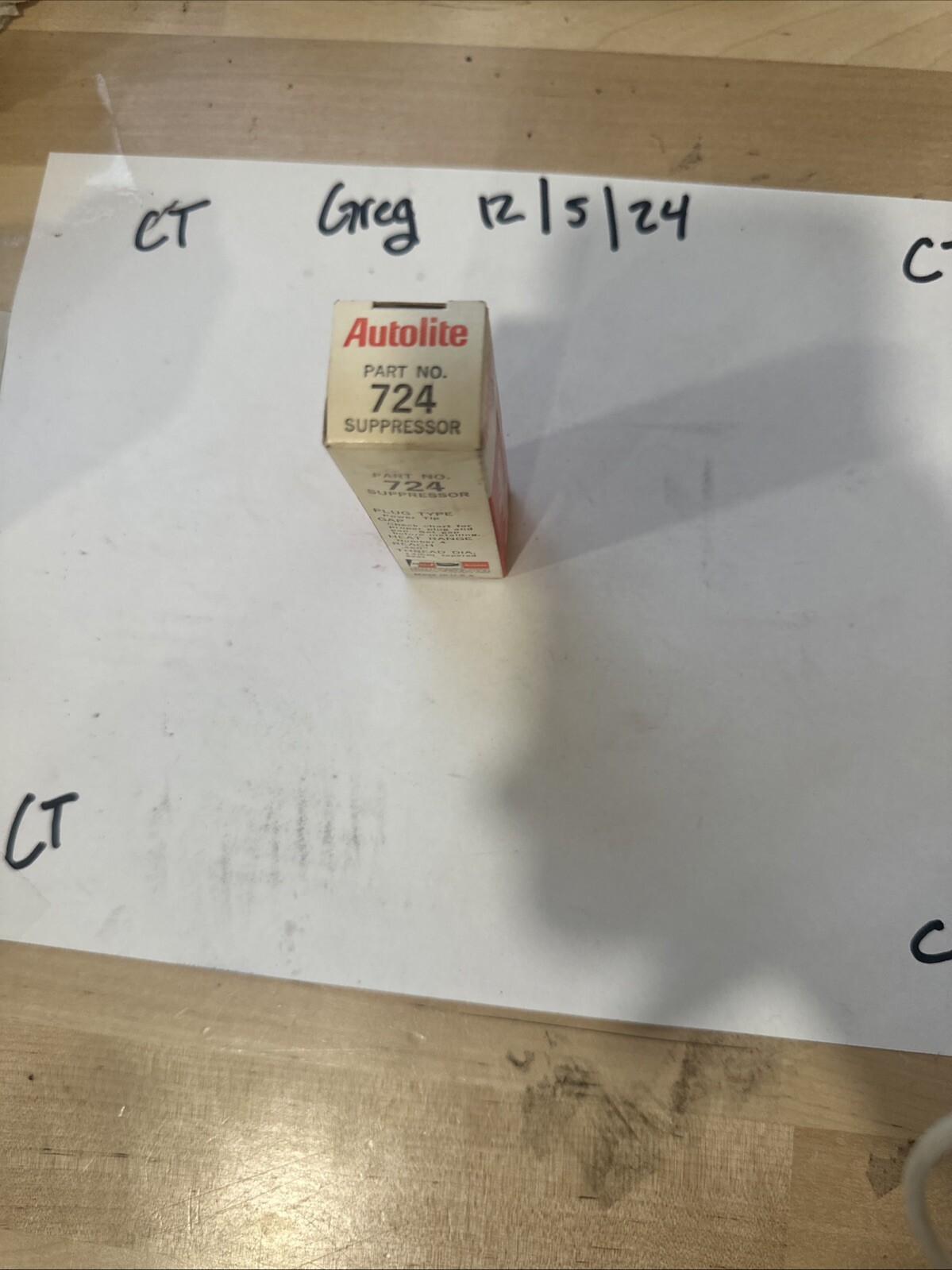 AUTOLITE Spark Plug #724