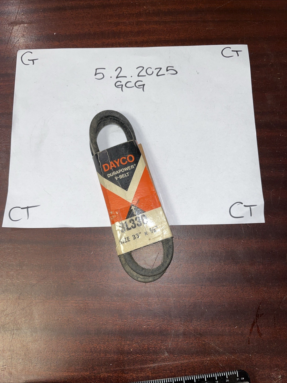 Accessory Drive Belt Dayco 3L330