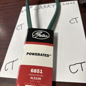 Accessory Drive Belt-FHP Medium Horse-Power V-Belt Gates 6851 1/2” x 51”