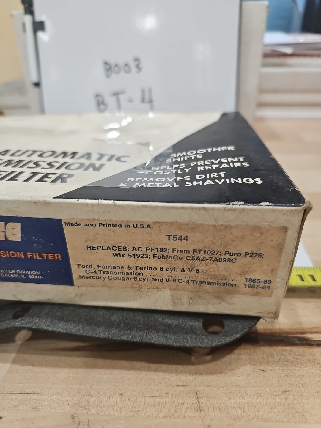 Ace T544 Auto Transmission Filter 51923, P226, C5AZ-7A098C For 65-69 C-4 Trans - Image 4