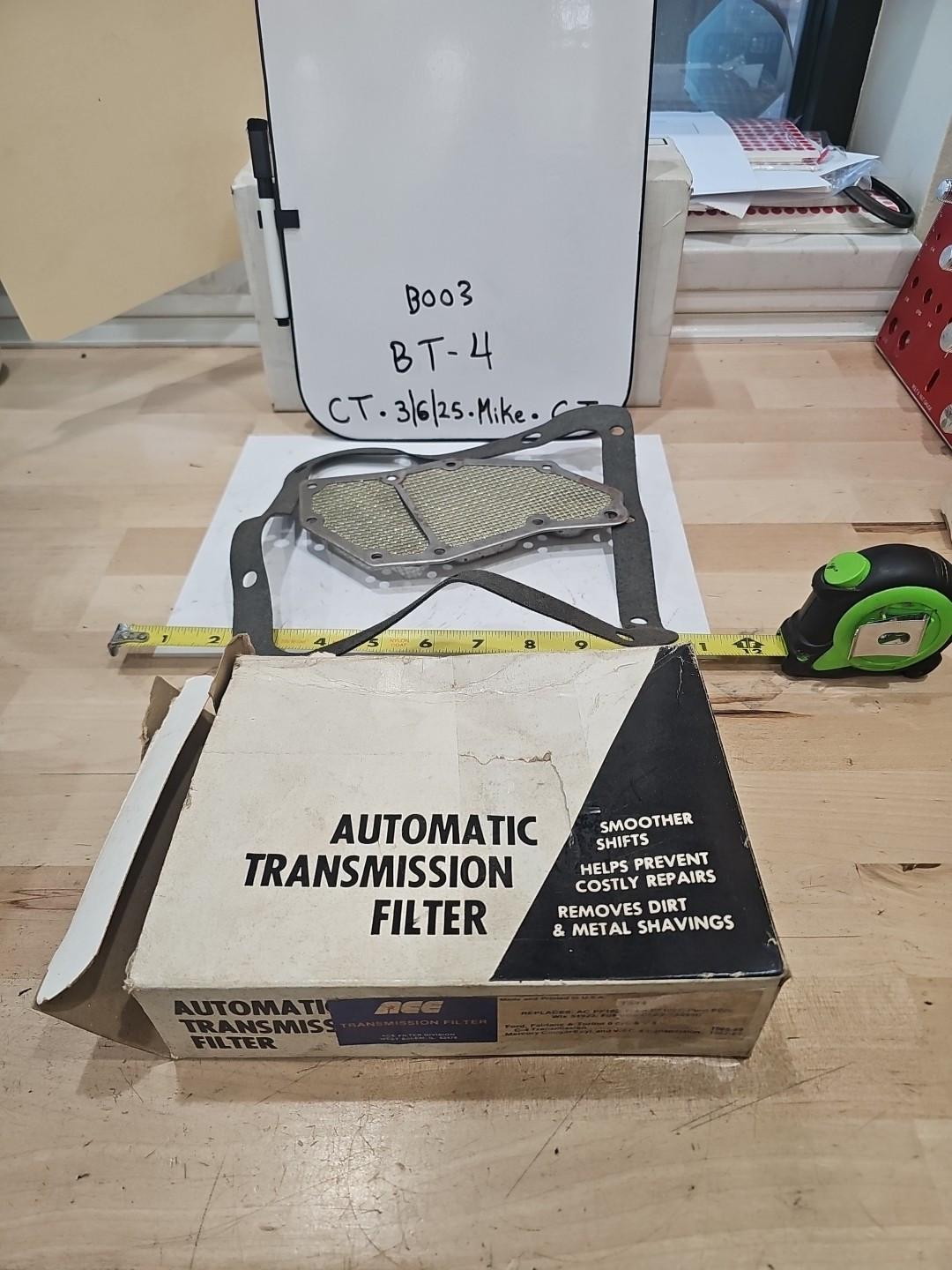 Ace T544 Auto Transmission Filter 51923, P226, C5AZ-7A098C For 65-69 C-4 Trans