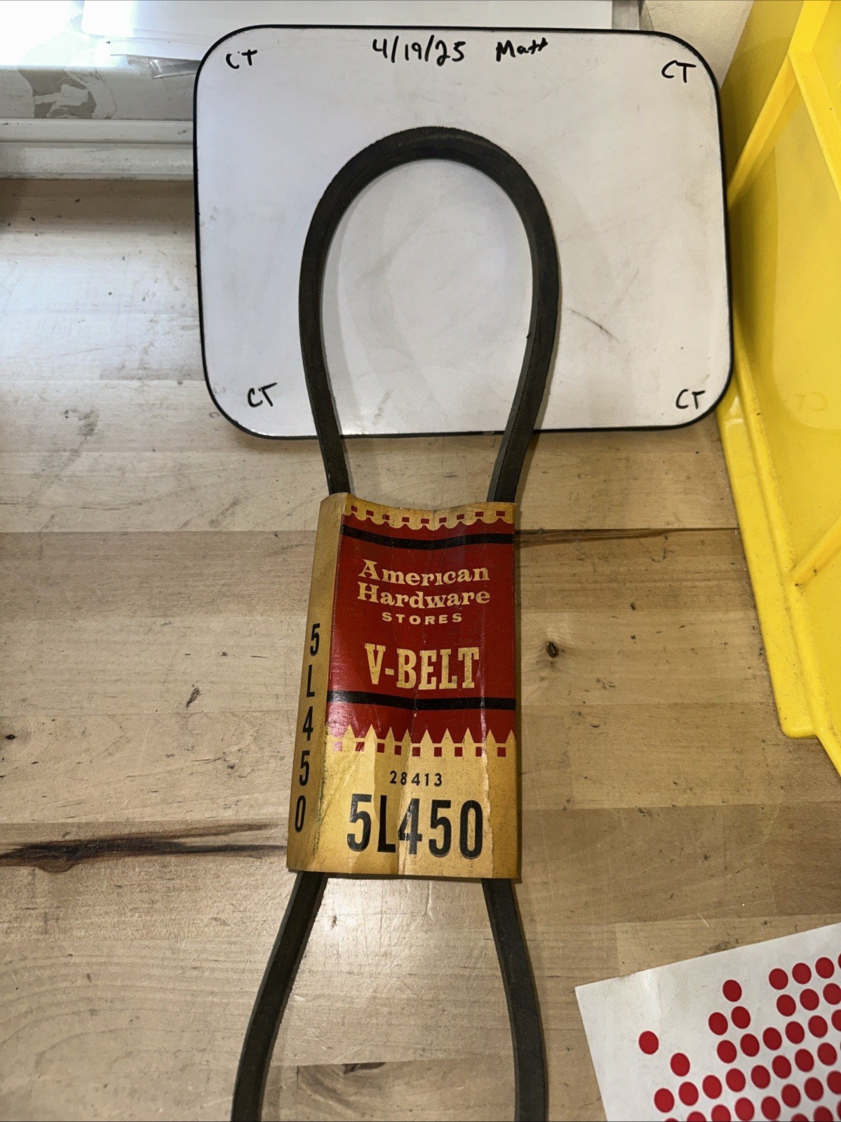 American hardware Store V-Belt 5L450