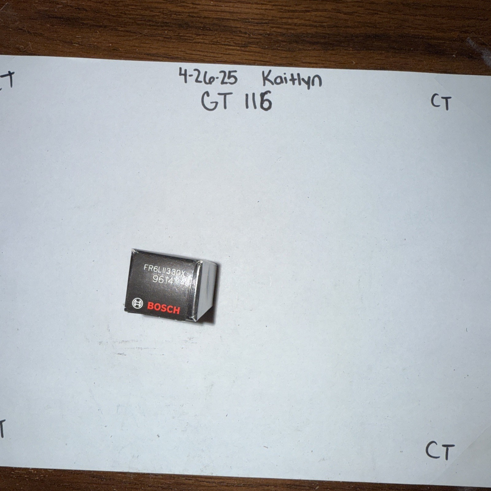 BOSCH 9614 OE Fine Wire Double Iridium Spark Plug -