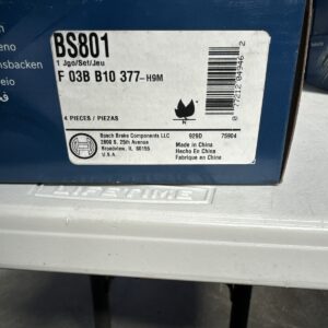 BS801 Bosch 2-Wheel Set Brake Shoe Sets Rear for Toyota Corolla 2003-2008