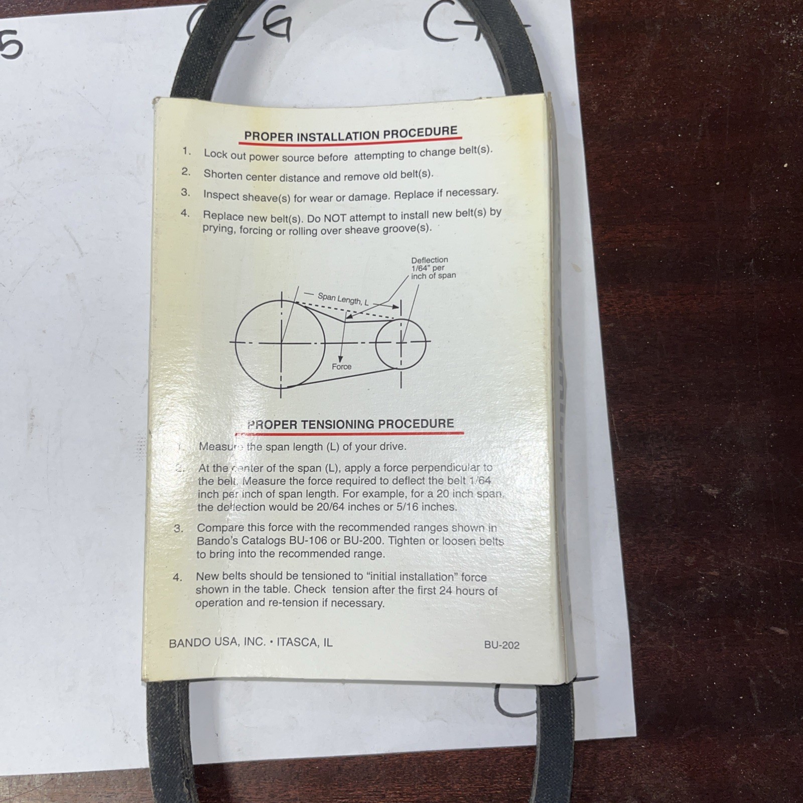 Bando Premium V-Belt 4L270 - Image 4