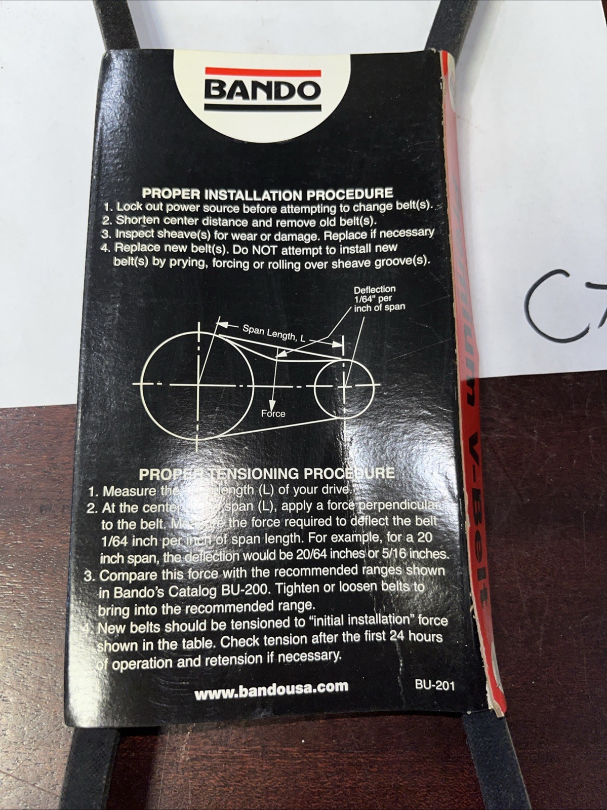 Bando V Belt 4L380 - Image 4