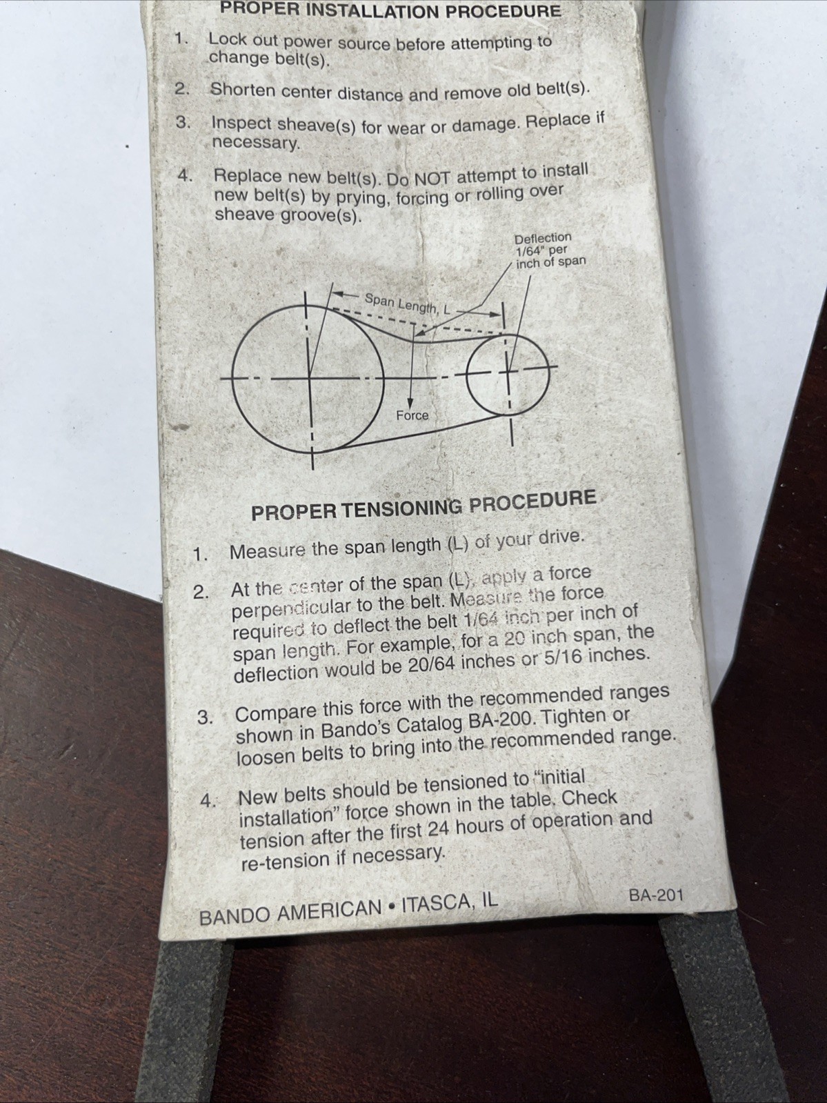 Bando V Belt 5L390 - Image 4