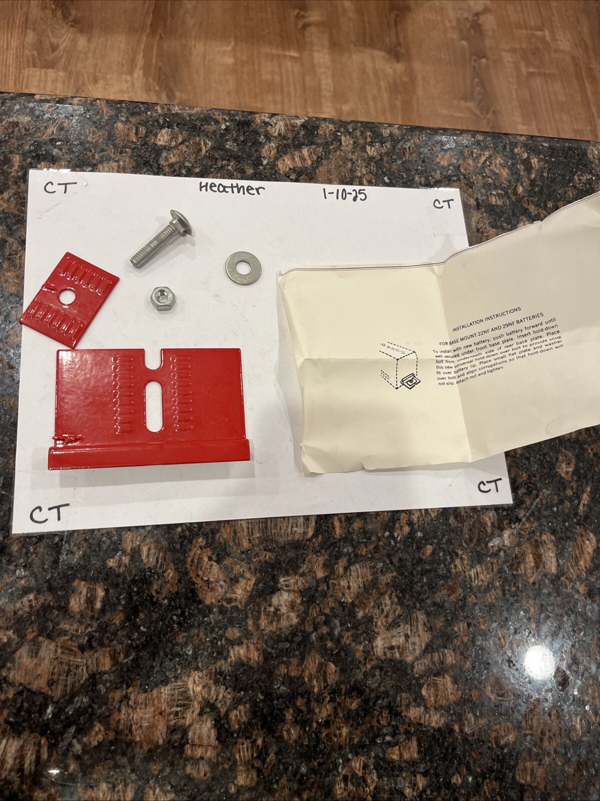 Battery Hold Down Bracket Kit Brand New Base Mount For 22NF and 29NF Batteries