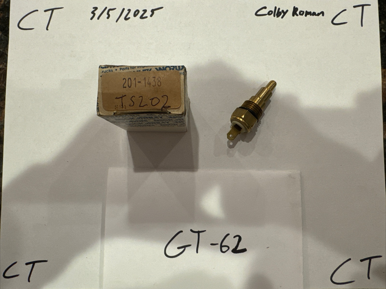 Beck Arnley 201-1438 Coolant Temperature Sensor - 8488 FS200 TS202 - Image 3